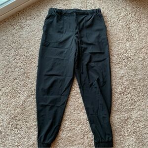 Albion Jetsetter Jogger Pants XS Black Ankle Zipper Drawstring Pockets